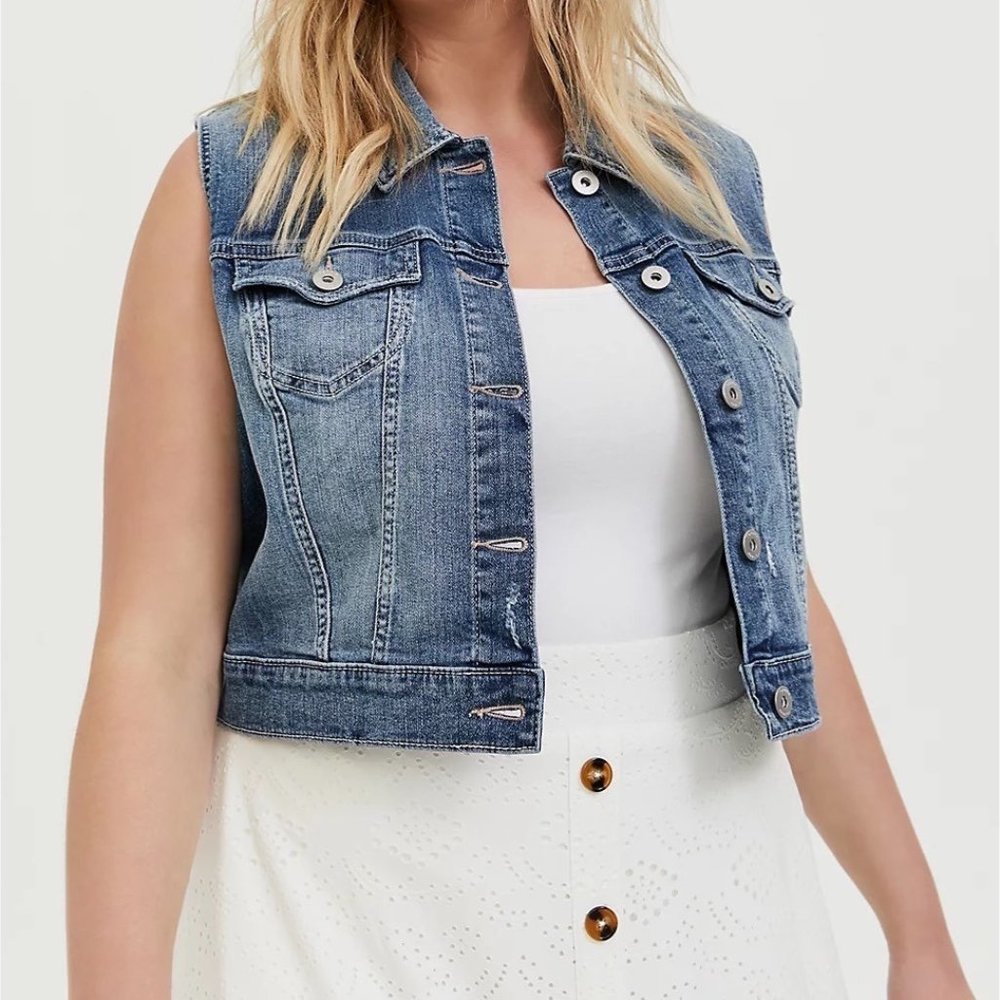 Torrid Blue Denim Vest